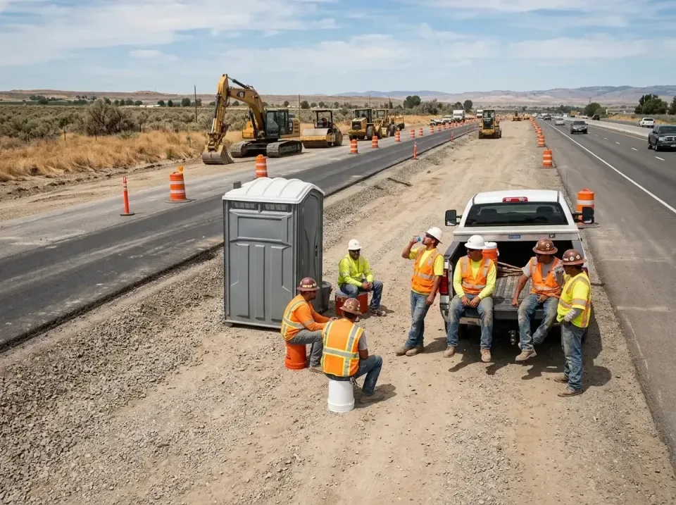 highway-road-construction-crew-007 — frequently asked questions, Porta Potty and Restroom Rentals in Shasta Lake, CA